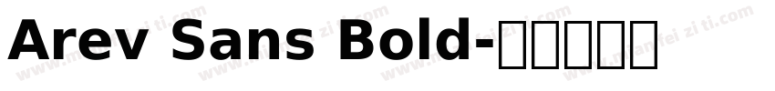 Arev Sans Bold字体转换